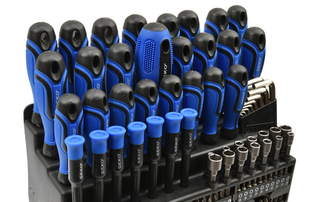 Zestaw śrubokrętów wkrętaków bity klucze nasadki imbusy torx z magnesem 122el GEKO