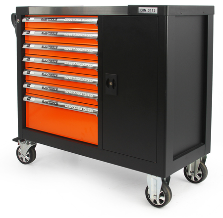 Profesjonalna szafka narzędziowa wózek warsztatowy 7 szuflad 298 el BJC