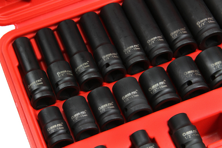 Zestaw nasadek 1/2" nasadki udarowe 8-32 mm walizka 35 elementów MAR-POL
