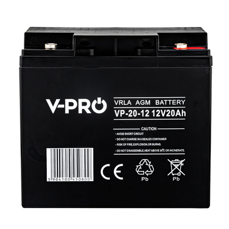 Akumulator AGM VRLA V-PRO 12V 20Ah Bezobsługowy VOLT POLSKA