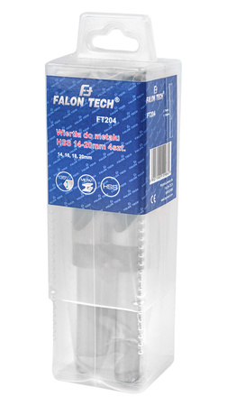 Zestaw wierteł do metalu stali wiertło HSS 4el 14-20 mm FALON-TECH