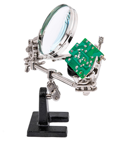 Uchwyt do prac precyzyjnych typu "trzecia ręka" z lupą FALON-TECH