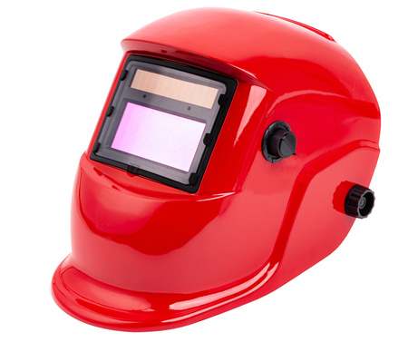 Maska spawalnicza przyłbica samościemniająca Czerwona Filtr FALON-TECH