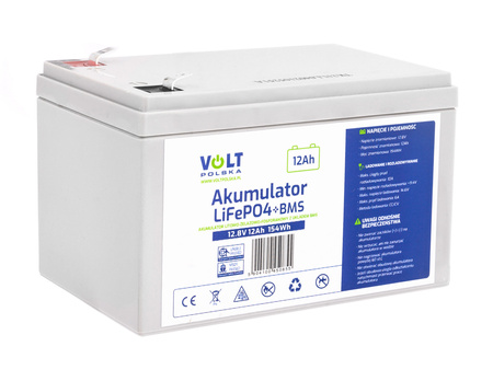 Akumulator LiFePo4 12Ah 10A 12V BMS VOLT POLSKA