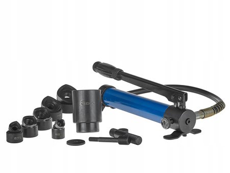 Wycinak hydrauliczny do otworów blachy adaptery praska 22-60mm 10T GEKO