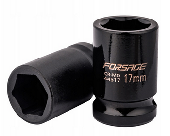 Nasadka udarowa pneumatyczna 1/2 17mm 6-kątna FORSAGE