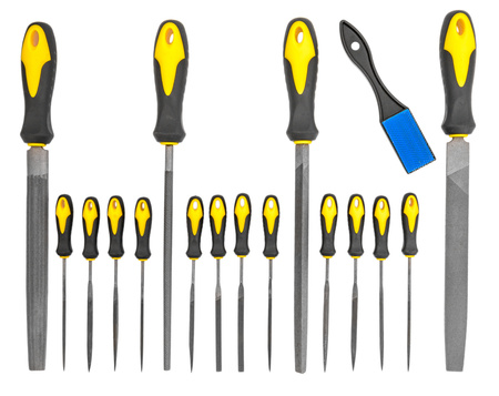 Zestaw pilników do metalu drewna iglaki tarniki zdzieraki proste etui 18el FALON-TECH