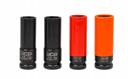 Klucz pneumatyczny udarowy do kół 1/2" BJC + nasadki do felg 17-19mm JCB