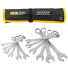 Zestaw kluczy płasko-oczkowych 8-24mm 12el. płachta JCB