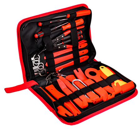 Ściągacze do tapicerki 39 el (zestaw ściągaczy) SILVER