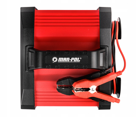 Prostownik impulsowy smart 10w1 funkcja naprawy automatyczny 12v 24v 15A MAR-POL