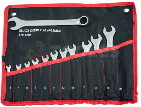 Zestaw Klucze Nasadowe 108el + Płasko-oczkowe 12el płachta