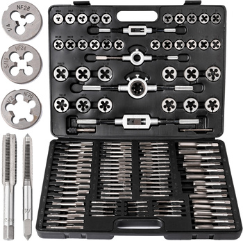 Zestaw narzynki gwintowniki kalibrowniki metryczne 110 szt  M2-M18 walizka SCHEPPACH