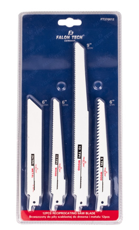 Brzeszczot nożyki do piły szablastej lisi ogon (zestaw 12szt) FALON-TECH