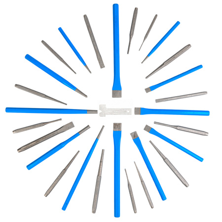 Zestaw Punktaków Wybijaków i Przecinaków 28 el FALON-TECH