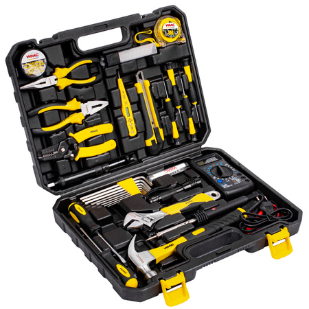 Zestaw narzędziowy dla elektryka klucze miernik prądu 34el. WMC