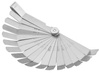 Szczelinomierz 16 listkowy miernik szczelin 0.05 - 1mm FALON-TECH