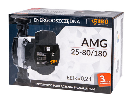 Pompa obiegowa elektroniczna amg energooszczędna 25/80/180 pwm IBO
