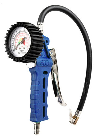 Pistolet do pompowania kół z manometrem wąż 126 bar TRADE HOUSE