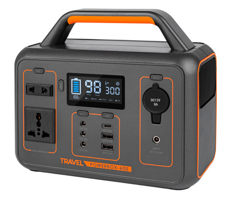 Przenośna stacja zasilania travel POWERBOX 600W 280Wh 26Ah VOLT POLSKA
