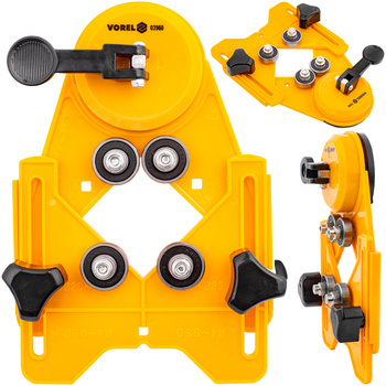 Prowadnica przyssawka przymiar szablon do otwornic wiertła glazury YATO