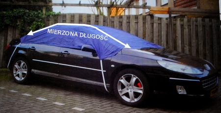 Pokrowiec na samochód sedan hatchback L (na szyby i dach) CARPOINT