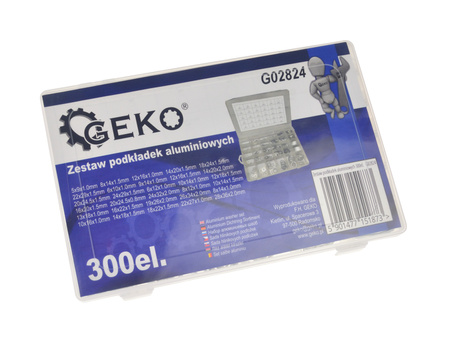 Zestaw podkładek aluminiowych 300el podkładki aluminiowe GEKO