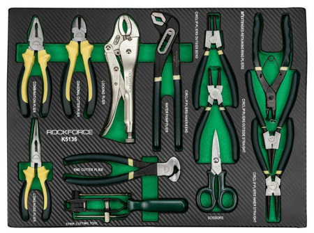 Szafka warsztatowa wózek narzędziowy z wyposażeniem klucze nasadowe 274 el ROCKFORCE