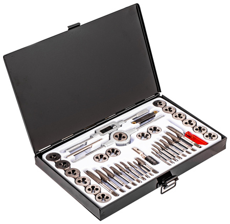 Zestaw narzynki gwintowniki kalibrowniki 40 sztuk ROCKFORCE