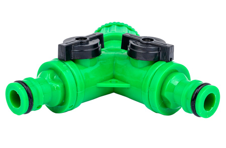 Trójnik z dwoma zaworami GW 3/4" z redukcją na 1/2" do nawadniania VOLT POLSKA