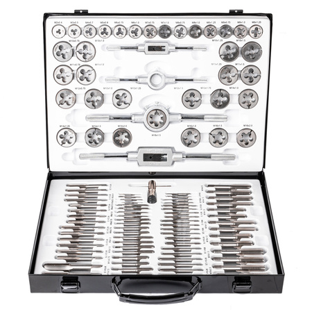Zestaw narzynki gwintowniki kalibrowniki 110 szt M2-M18 walizka SCHEPPACH