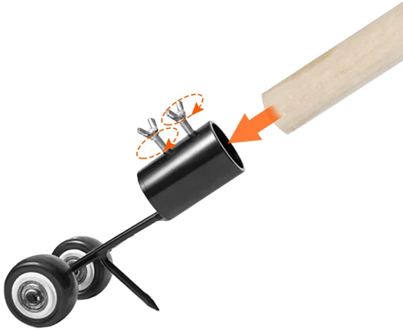 Skrobak do usuwania trawy chwastów wykrywacz wycinak z fug kostki brukowej GEKO