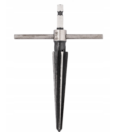 Rozwiertak stożkowy ręczny do drewna tworzywa pogłębiacz HEX 5-16 mm FALON-TECH