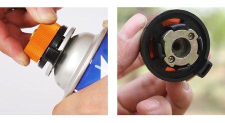 Adapter kartusza gazowego gwint złącze gazu 7/16 FALON - TECH