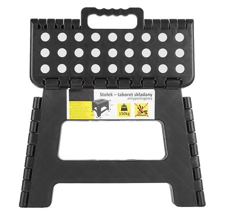 Stołek taboret warsztatowy składany uniwersalny siedzisko krzesło 150 kg GEKO