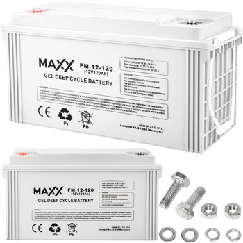 Akumulator żelowy typu DEEP CYCLE MAXX 120ah 12V 4SUN