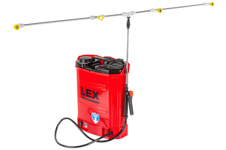Opryskiwacz Ciśnieniowy Plecakowy Akumulatorowy 16L 12V (5 dysz) LEX