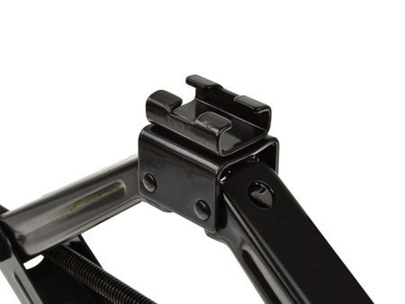 Podnośnik samochodowy lewarek trapezowy 2T z grzechotką kół i pokrowcem SILVER