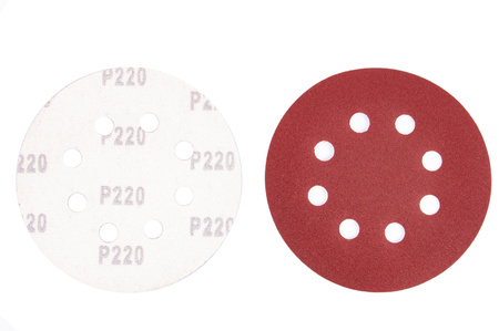 Papier ścierny na rzep krążek dysk z dziurami 125mm P220 100szt SILVER