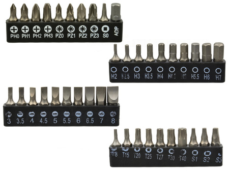 Śrubokręty wkrętaki bity torx 59 sztuk GEKO