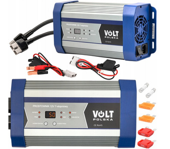 Prostownik akumulatorowy ładowarka agm gel vrla LifePo4 Smart CPU 12V 50A VOLT POLSKA