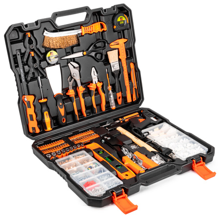 Zestaw narzędziowy warsztatowy młotek wkrętaki bity akcesoria xxl 1372el ISMA