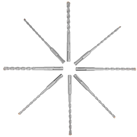 Wiertła do betonu cegieł sds plus zestaw wierteł 8szt 6/7/8/10 mm FALON-TECH