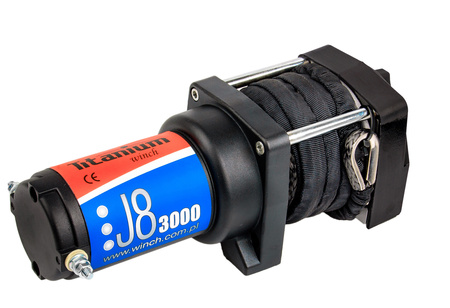 Wyciągarka wciągarka 3000lbs samochodowa 12v 1360 kg lina syntetyczna ślizg TITANIUM WINCH