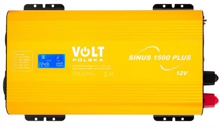 Przetwornica napięcia prądu SINUS 1500 PLUS (12V/230V 1000/1500W) VOLT POLSKA