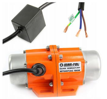 Silnik wibracyjny 100w elektryczny 230v do platform 2950 rpm MAR-POL