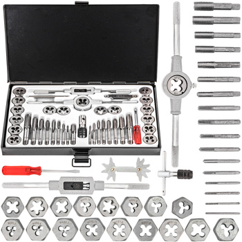 Zestaw narzynki gwintowniki kalibrowniki 40 sztuk ROCKFORCE