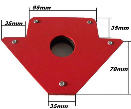 Magnetyczny kątownik spawalniczy udźwig 22,5 kg FALON-TECH