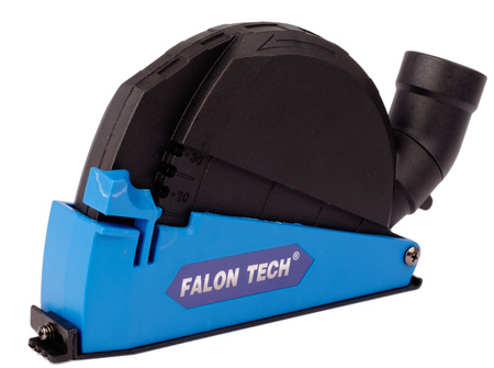 Osłona przeciwpyłowa odsysająca do szlifierki 115 i 125 mm + adaptery FALON-TECH