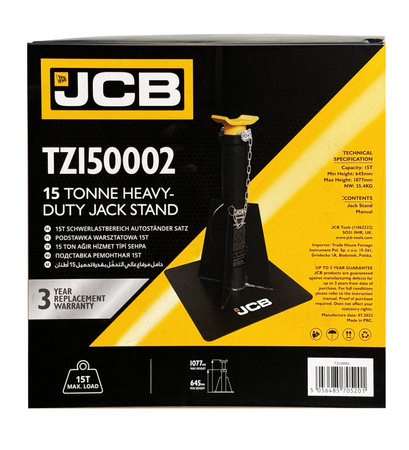 Podstawa zabezpieczająca podstawka warsztatowa kobyłka 15 000 kg 15T JCB